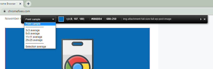 google chrome extension color picker