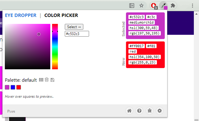 eyedropper extension for chrome